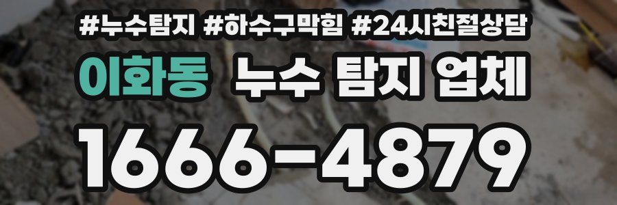 이화동 누수 탐지 업체