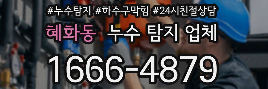 혜화동 누수 탐지 업체