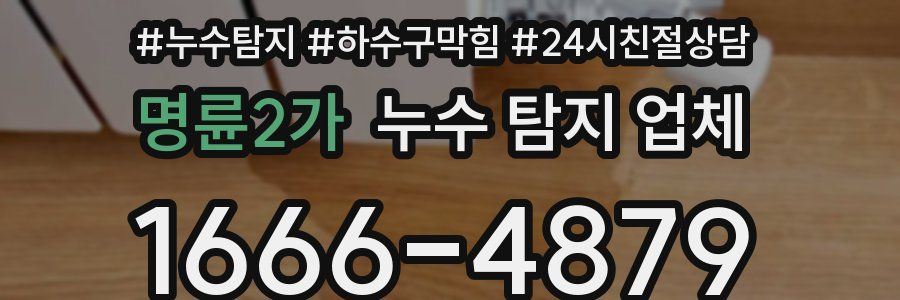 명륜2가 누수 탐지 업체