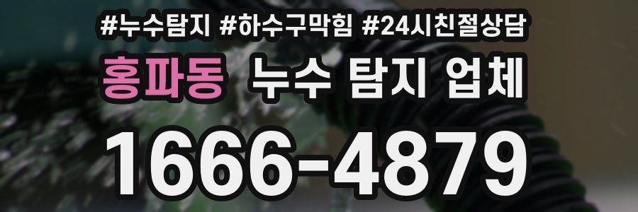 홍파동 누수 탐지 업체