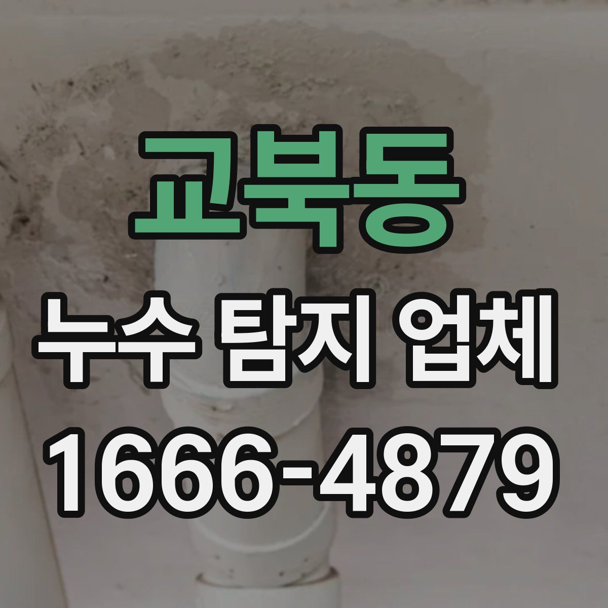 교북동 누수 탐지 업체