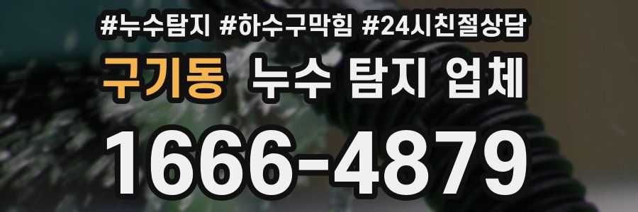 구기동 누수 탐지 업체