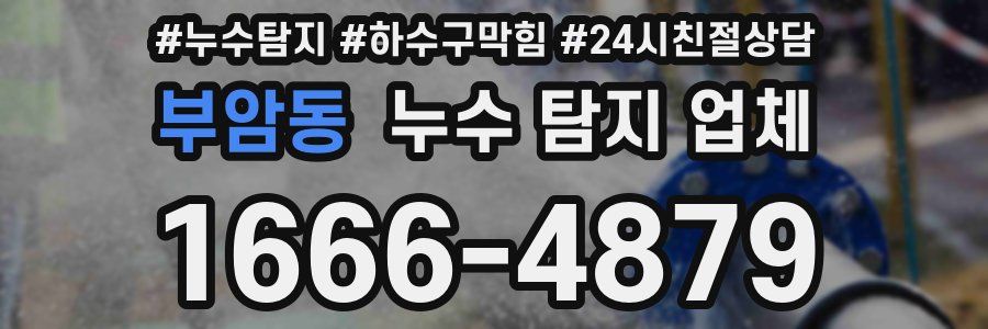 부암동 누수 탐지 업체