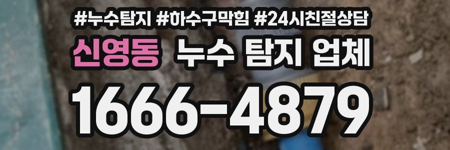 신영동 누수 탐지 업체