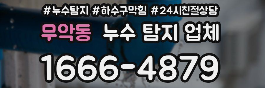 무악동 누수 탐지 업체