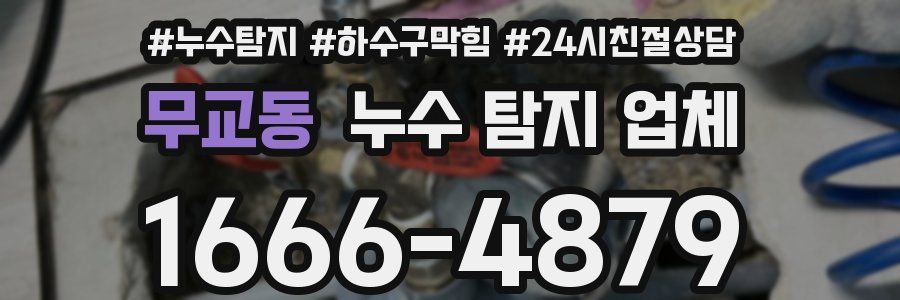 무교동 누수 탐지 업체