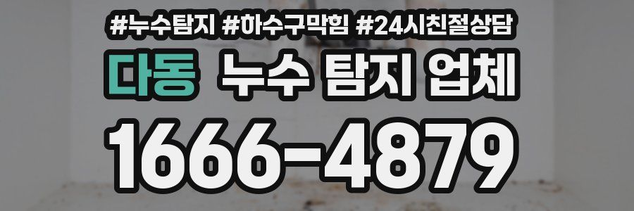 다동 누수 탐지 업체