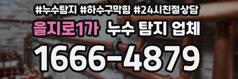 을지로1가 누수 탐지 업체