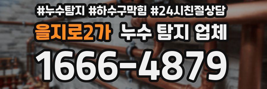 을지로2가 누수 탐지 업체