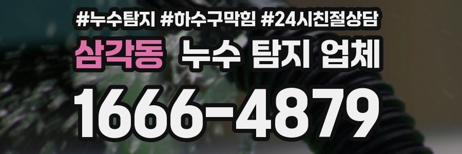 삼각동 누수 탐지 업체