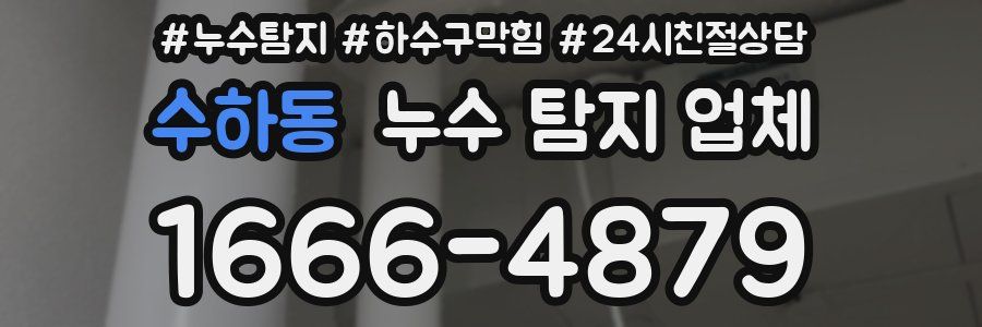 수하동 누수 탐지 업체