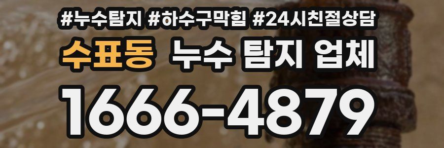 수표동 누수 탐지 업체