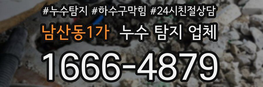남산동1가 누수 탐지 업체