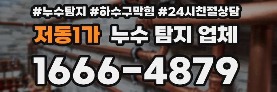 저동1가 누수 탐지 업체