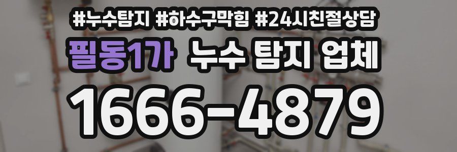 필동1가 누수 탐지 업체