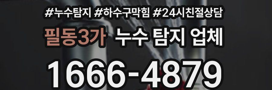 필동3가 누수 탐지 업체