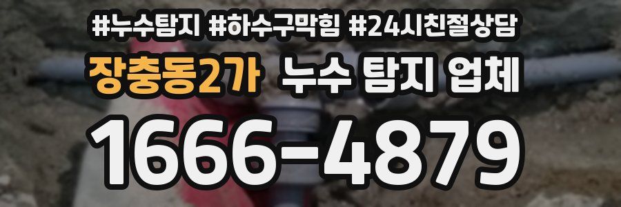 장충동2가 누수 탐지 업체