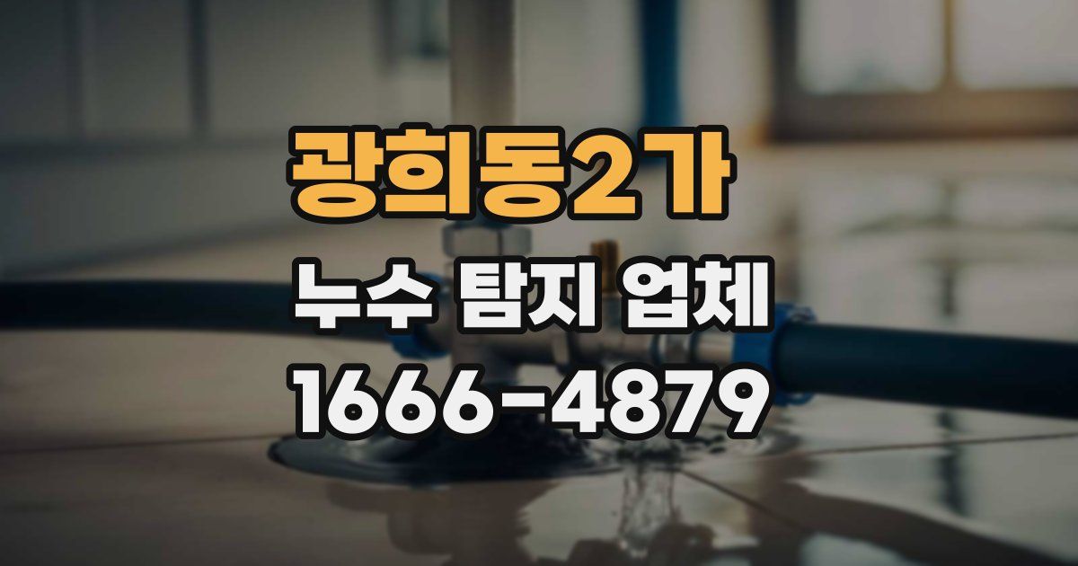 광희동2가 누수 탐지 업체