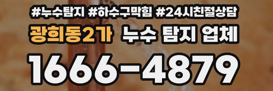 광희동2가 누수 탐지 업체