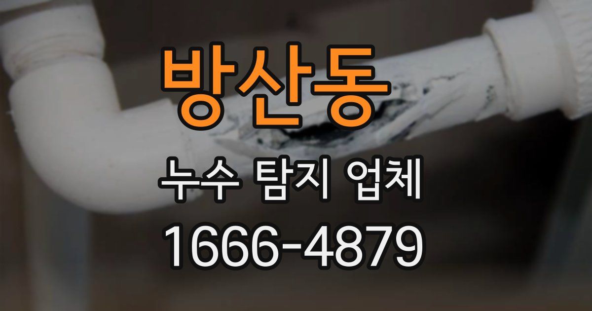 방산동 누수 탐지 업체