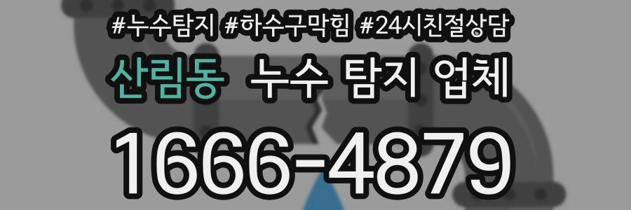 산림동 누수 탐지 업체