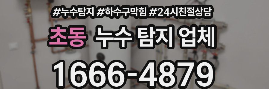 초동 누수 탐지 업체