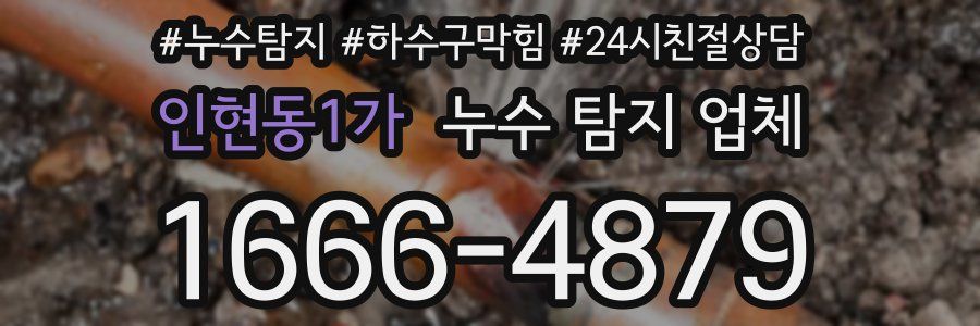인현동1가 누수 탐지 업체