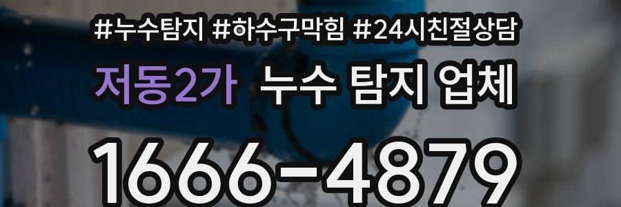 저동2가 누수 탐지 업체