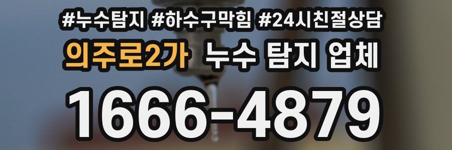 의주로2가 누수 탐지 업체