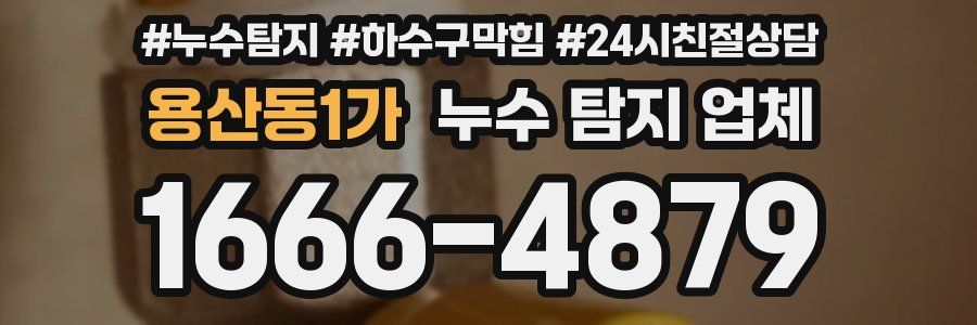 용산동1가 누수 탐지 업체
