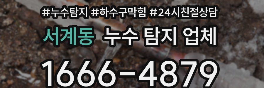 서계동 누수 탐지 업체