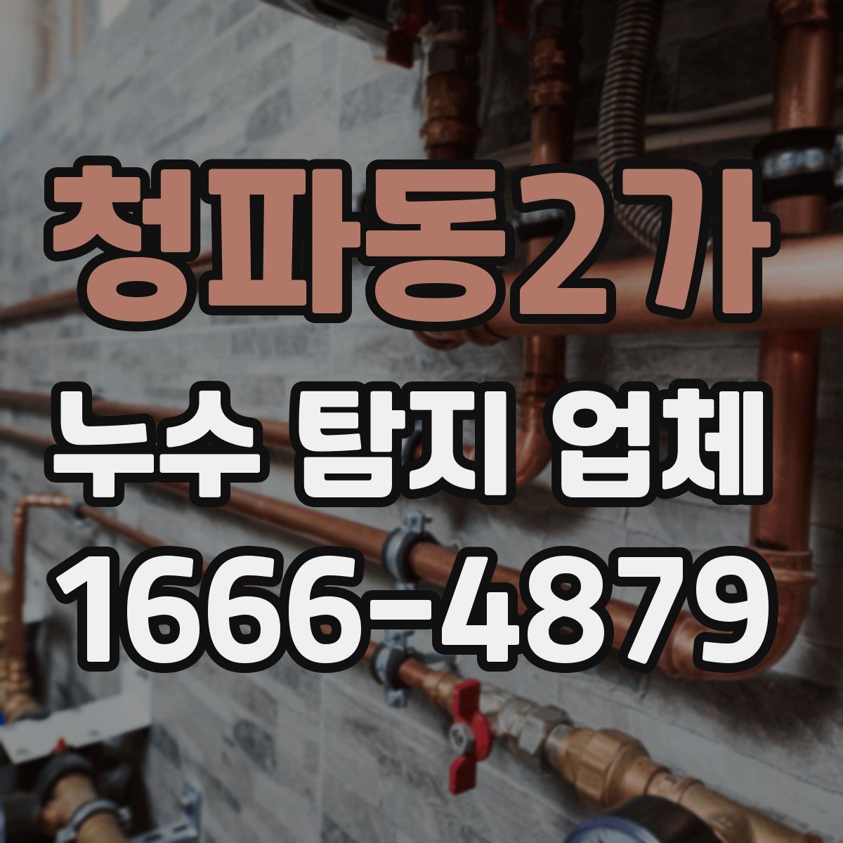 청파동2가 누수 탐지 업체