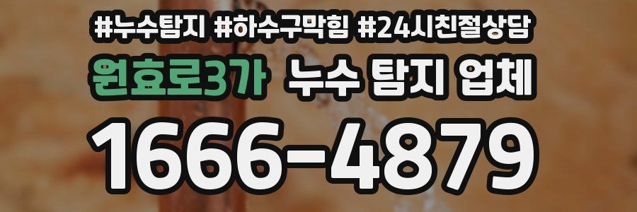 원효로3가 누수 탐지 업체
