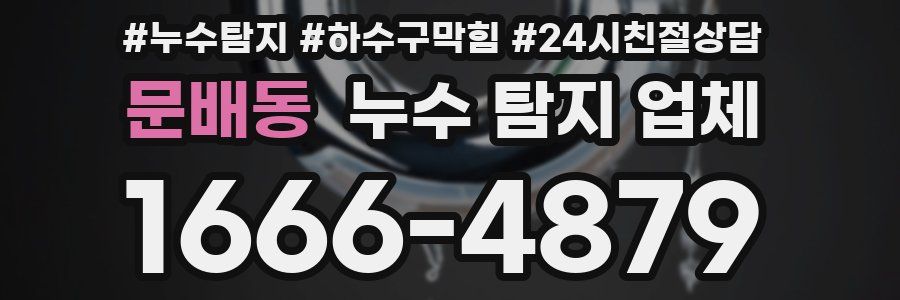 문배동 누수 탐지 업체