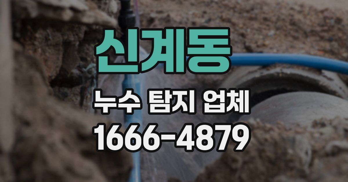 신계동 누수 탐지 업체