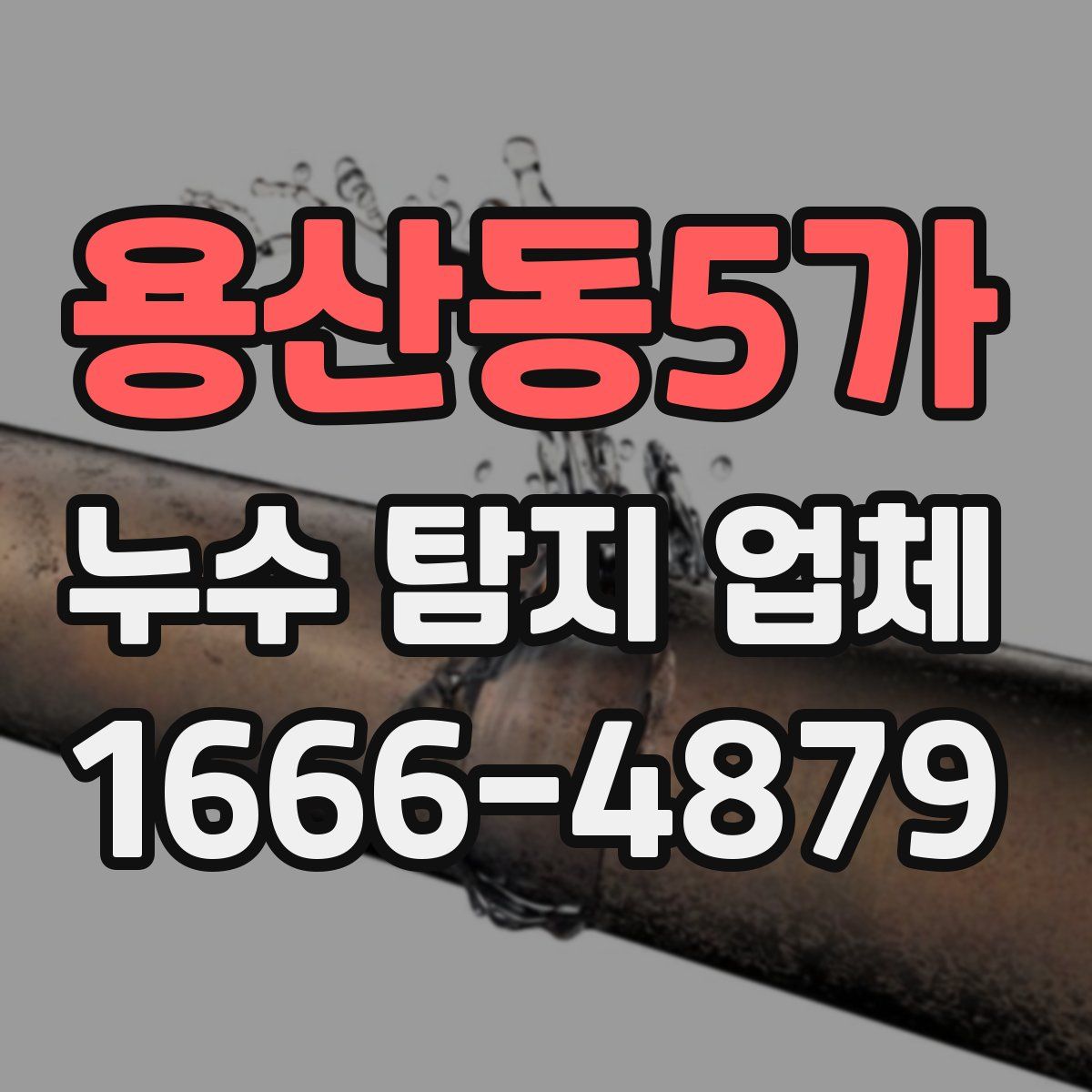 용산동5가 누수 탐지 업체