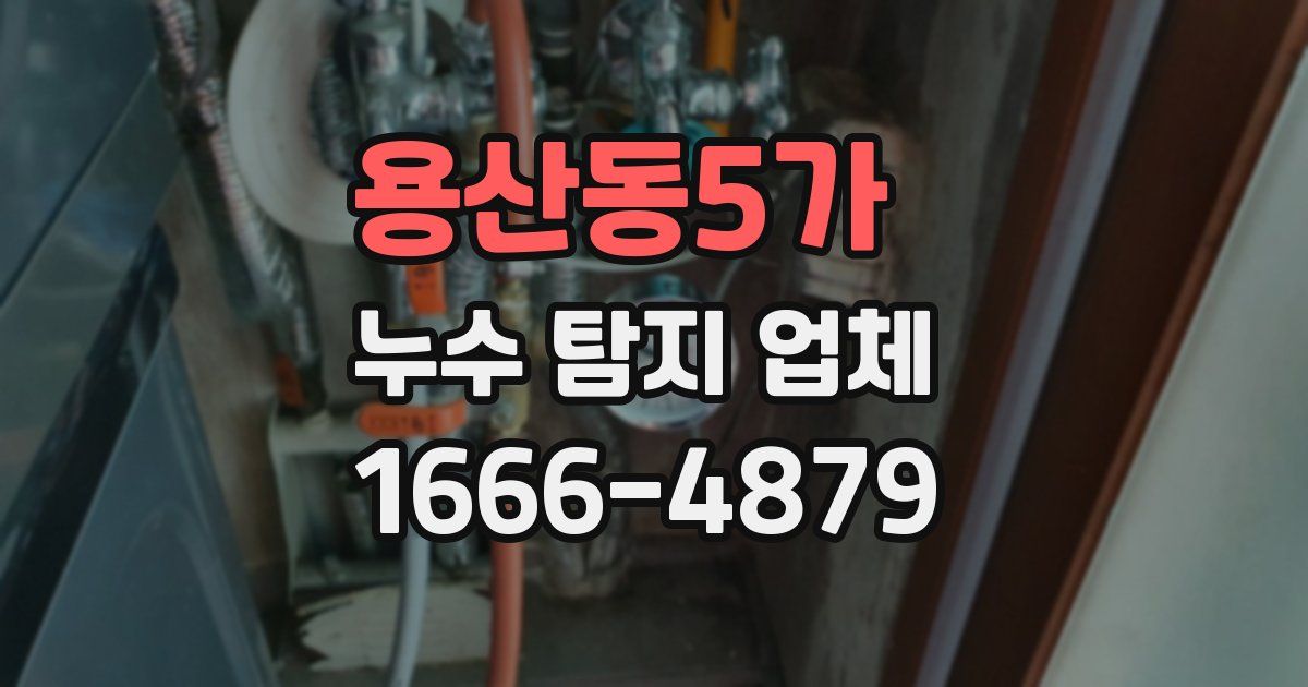 용산동5가 누수 탐지 업체