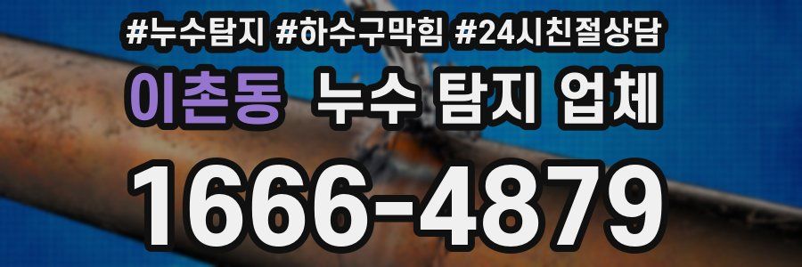 이촌동 누수 탐지 업체