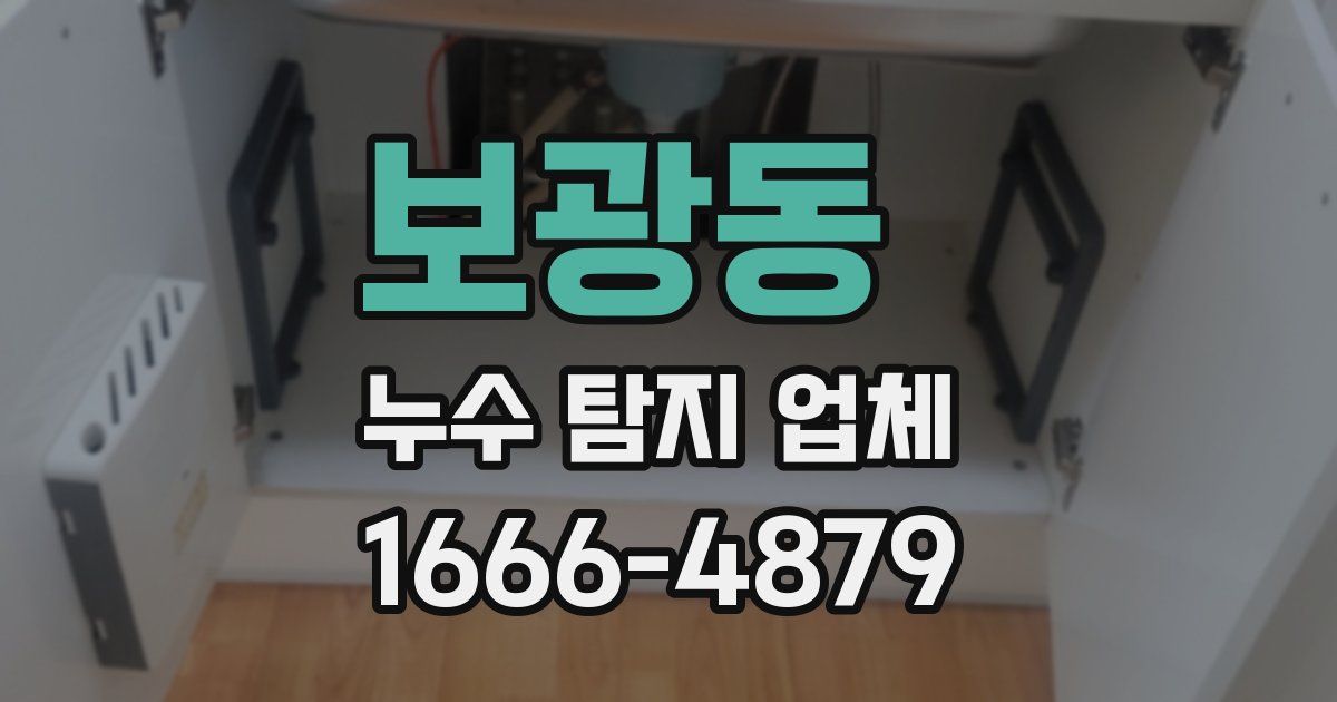보광동 누수 탐지 업체