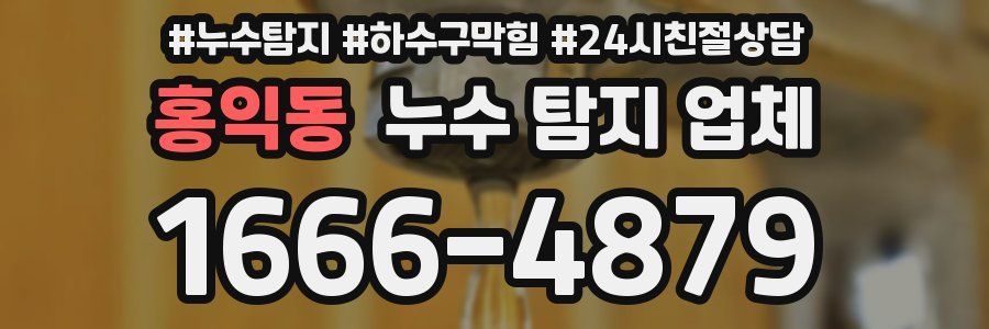 홍익동 누수 탐지 업체