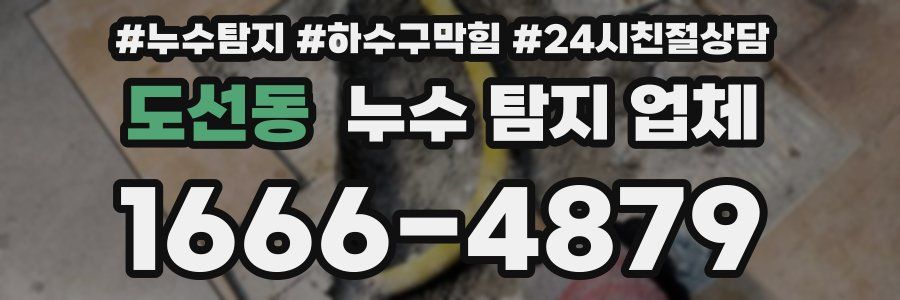 도선동 누수 탐지 업체