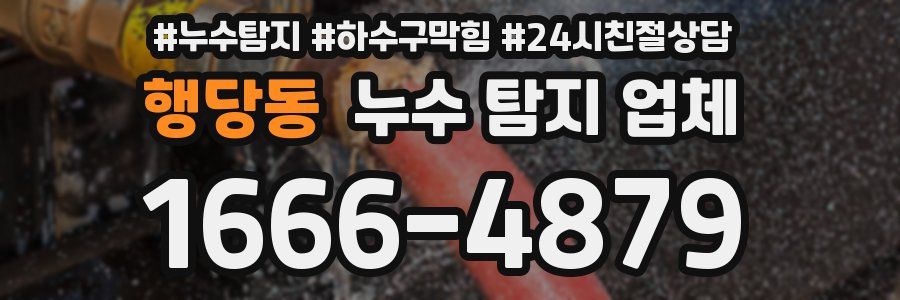 행당동 누수 탐지 업체