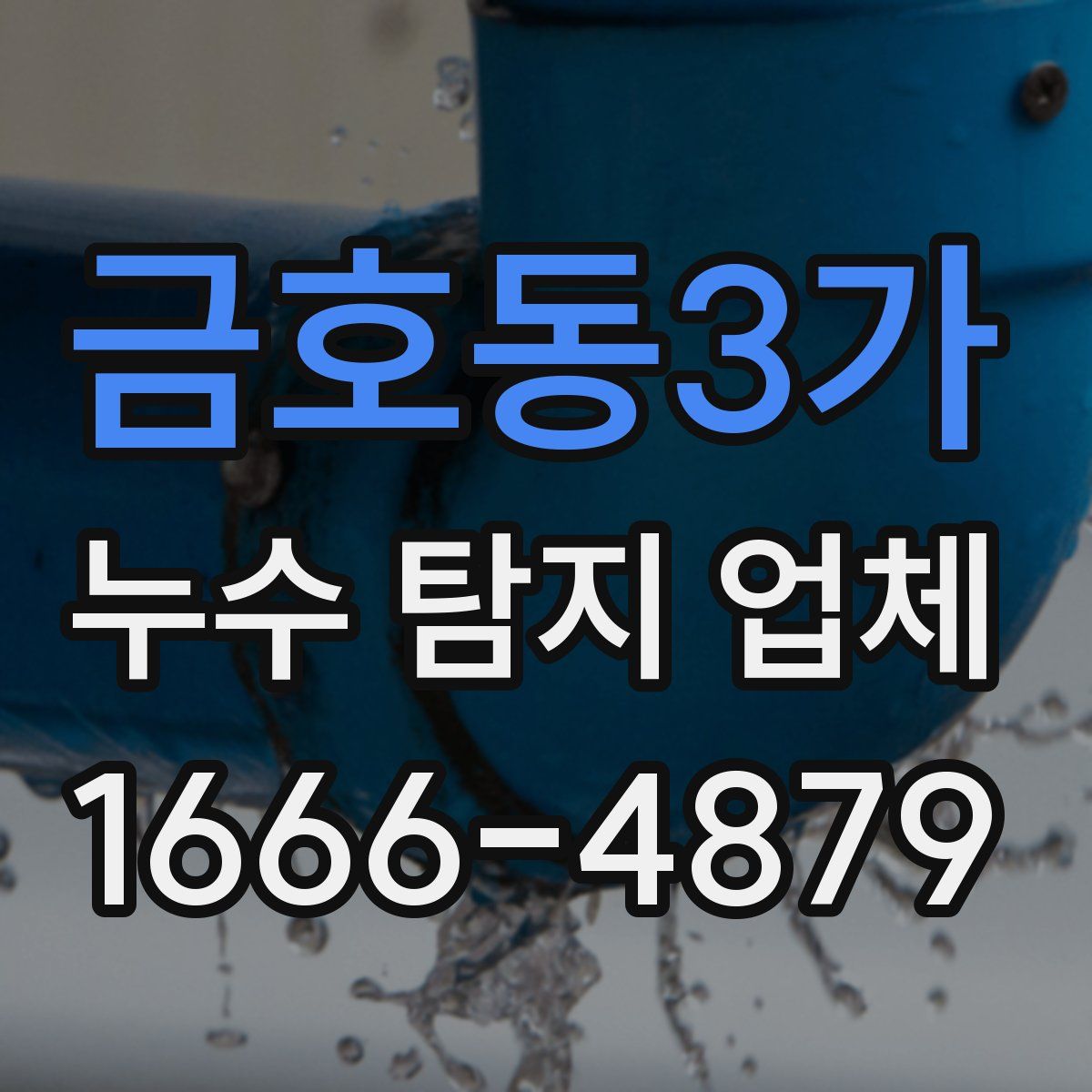 금호동3가 누수 탐지 업체