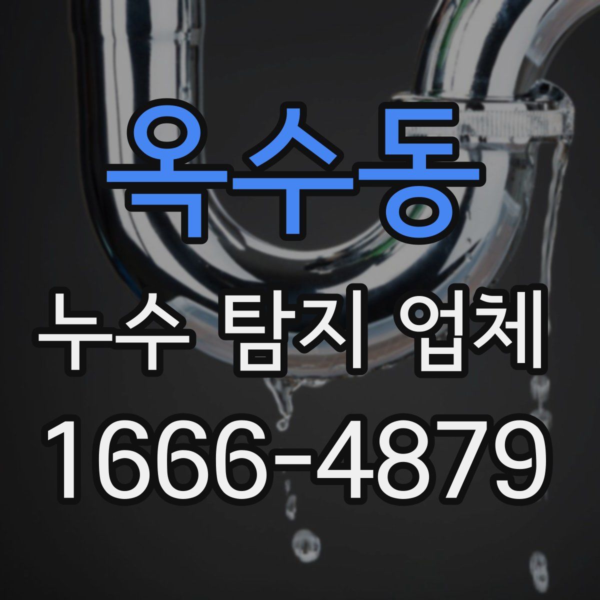 옥수동 누수 탐지 업체