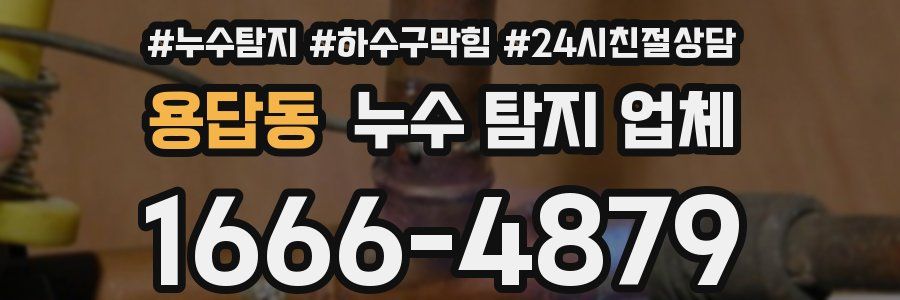 용답동 누수 탐지 업체