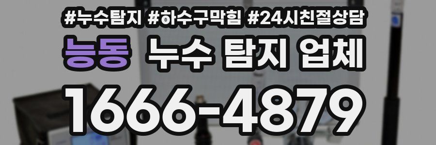 능동 누수 탐지 업체