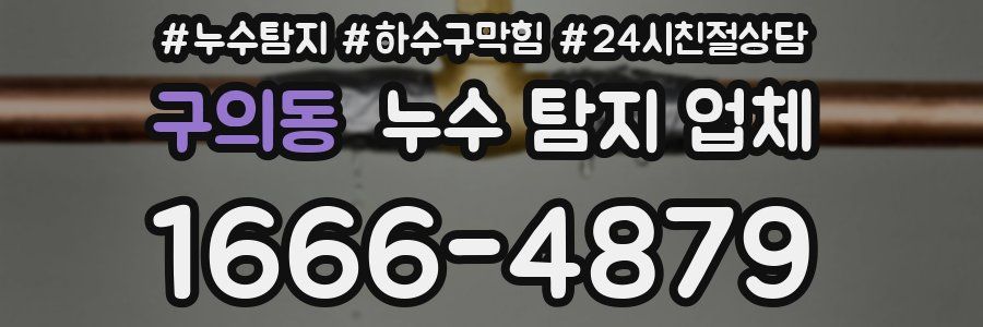 구의동 누수 탐지 업체