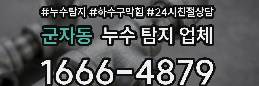 군자동 누수 탐지 업체