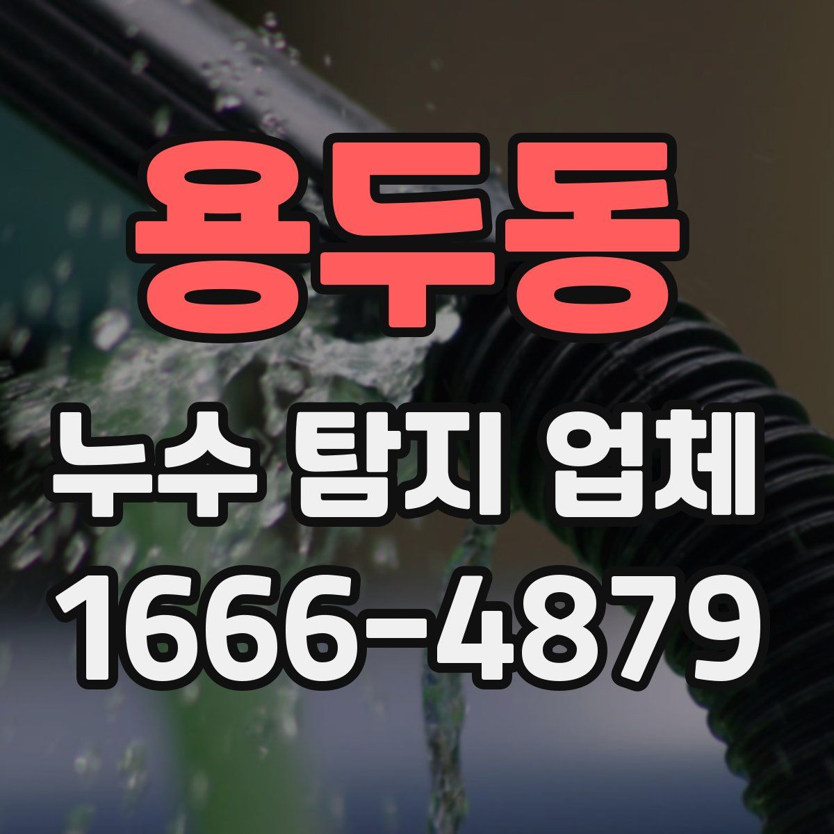 용두동 누수 탐지 업체