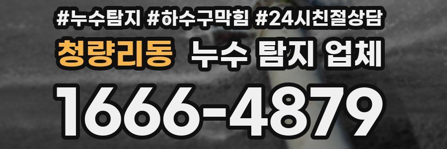 청량리동 누수 탐지 업체
